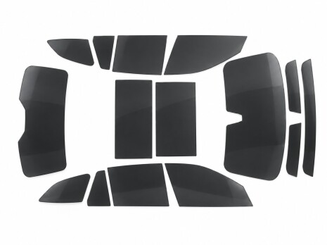 Pre-cut window tint film for the selected car windows.